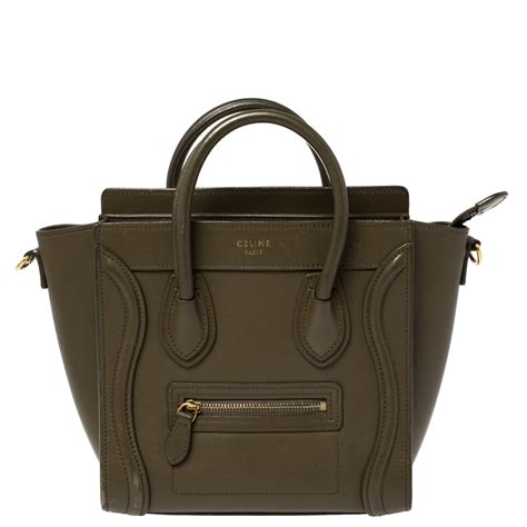 pre-owned celine nano luggage